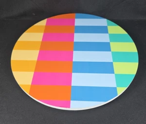 Target Bullseye Spring/Summer Wood Tabletop Lazy Susan Turntable 10"Dia - Picture 1 of 5