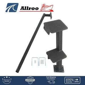 1PCS New Boat Step 2 Step Bass Boat Trailer Steps Universal Black Color - Picture 1 of 20