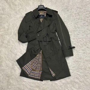 Aquascutum Trench Coat London House Check Trench Coat con Fodera dal Giappone - Foto 1 di 24