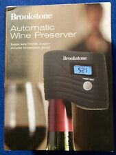 Brookstone 710962 Automatic Wine Preserver Includes Temperature Gauge