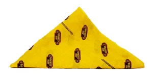 Jose Cuervo Tequila Vintage Bandana/Kopftuch, gelb & schwarz 20""x20"" 1991 - Bild 1 von 3