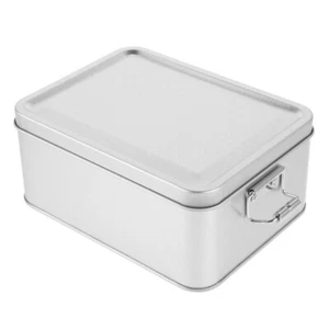 Cookie Candy Box Snack Storage Tin Cookie Packing Box Holiday Biscuit Candy - Picture 1 of 12