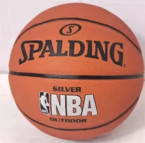 Spalding - NBA Silver Outdoor Basketball - Größe 7 - Orange - Bild 1 von 7