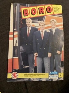 1991 Middlesbrough V Wolverhampton Football Programme - Picture 1 of 2