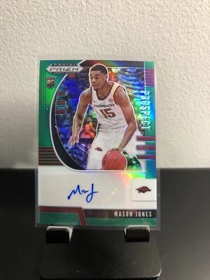 2020-21 Panini Prizm Draft Picks Mason Jones RC Rookie Auto Green Parallel PA-MJ - Image 1 of 2