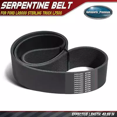 42.98 in Serpentine Belt for Ford LA9000 1997 Sterling Truck L7500 2001 14.0L - Image 1 of 4