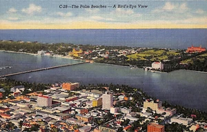 The Palm Beaches- A Bird's-Eye View Postcard - Bild 1 von 2