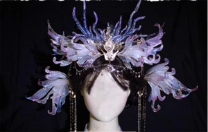 Corona per capelli canapa cinese vintage accessorio tradizionale accessori per capelli set regalo - Foto 1 di 6