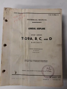 Consolidated T-29A-B-C-D Aircraft Sections 1 Through 5 Maint. Manual Original - Picture 1 of 12