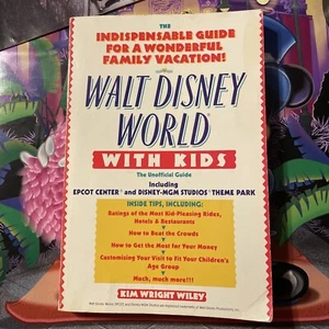 Vtg Walt Disney World With Kids The Unofficial Guidebook 1990 Epcot MGM Studios - Picture 1 of 12
