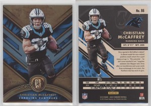 2019 Panini Gold Standard Platinum /75 Christian McCaffrey #86