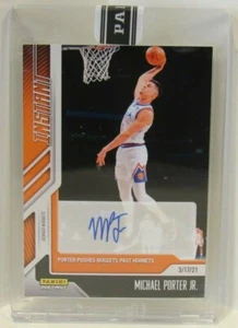 Michael Porter Jr 2020-21 Panini Instant #110 ORANGE #10/10 Nuggets AUTO - Picture 1 of 2
