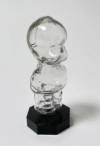 VINTAGE NOVELTY GLASS KEWPIE DOLL PERFUME BOTTLE BAKELITE BASE - Bild 1 von 6