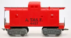 MARX ATSF 4427 8 WHEEL DESIGN CABOOSE O GAUGE - Picture 1 of 9