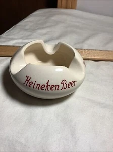 Heineken Beer Ceramic Handpainted Vintage Ashtray Made In Holland - Picture 1 of 11