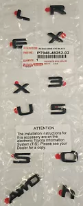 GENUINE NEW OEM GLOSS BLACK LEXUS RX 350h AWD BLACK OUT EMBLEM OVERLAY - Picture 1 of 1