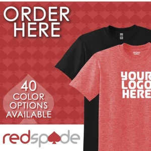 Custom Screen Printed T-Shirts with Logo | Gildan DryBlend | INCLUDES 10 SHIRTS - Picture 1 of 7