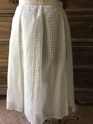 Saia de chiffon branca tamanho P - Imagem 1 de 4