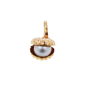 Anhänger 585 Gold 14 Karat Rosegold Muschel Akoya Damen Wert 390,- - Picture 1 of 5