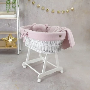 Stubenwagen Amelia 4in1 Bollerwagen mit Ausstattung für Babys Gold fliederfarben - Bild 1 von 6