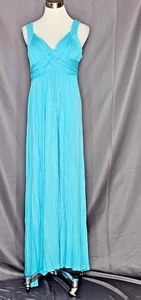 New York & Company - hellblaues Maxikleid mit Cross Over Akzent am Mieder - Si - Bild 1 von 2