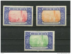 USA 1934 Hobby-Collectors Exhibition New York Set of 3 colors - Picture 1 of 2