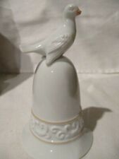 AVON Vintage Tapestry Collection Porcelain Bell 1981 5" T w/Dove on Top 3" W