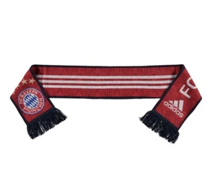 adidas Red/Navy Bayern Munich Club Scarf - Picture 1 of 2
