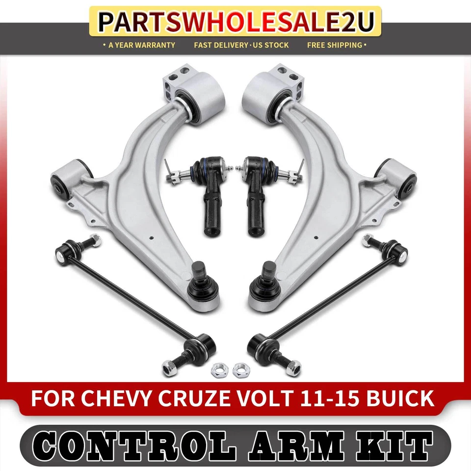 6x Front Control Arm Sway Bar Link Tie Rod End for Chevrolet Cruze Limited Volt - Image 1 of 4