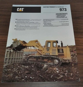Folleto cargador folleto de demolición tipo pista de eliminación de residuos Caterpillar 973 - Imagen 1 de 5