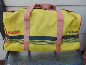 Vintage Yellow Kodak Colour Film Carry /Storage Shoulder Bag Holdall - Picture 1 of 9