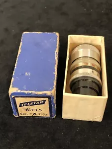 "Lente vintage Teletar 1-1/2 F3,5, 3" - Imagen 1 de 8
