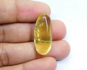 Natural Lemon Topaz Tumbled Loose Quartz Gemstone Nugget Shape 37 Cts. ME-5948 - Picture 1 of 4