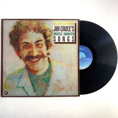Jim Croce's Greatest Character Songs 1978 LP Germany Import Bad Leroy Brown - Image 1 of 4