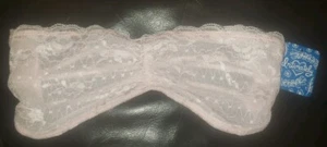 INTIMATELY FREE PEOPLE strapless lace bandeau bralette Peach Blush Nude XS - Picture 1 of 2