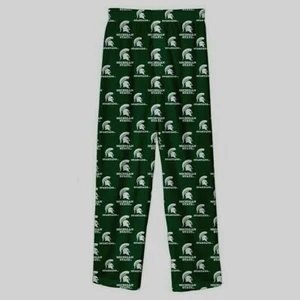 Pantalones de pijama Michigan State Spartans talla juvenil M logotipo escolar verde blanco nuevos - Imagen 1 de 1