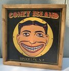 Rustic Style Coney Island Tilly Tillie Wooden Sign Home Decor Framed - 12