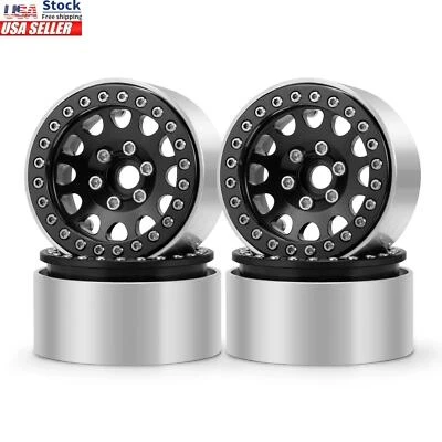 Llantas de metal Beadlock de 1,9" 4 piezas para coche sobre orugas 1/10 TRX-4 axial SCX10 II RC Foto 1 de 4
