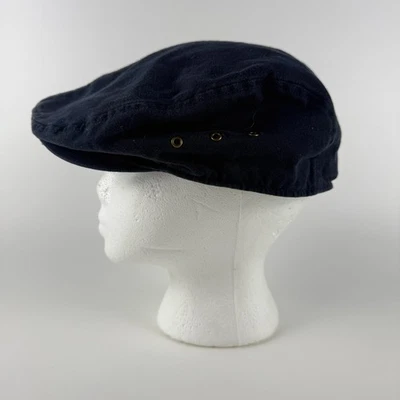 Dockers Newsboy Cabbie Flat Cap Hat Men's XL Navy 100% Cotton Casual - Image 1 of 4