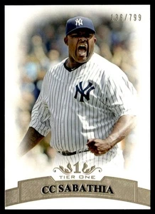 2011 Topps Tier One CC Sabathia 136/799 #77 - Picture 1 of 2