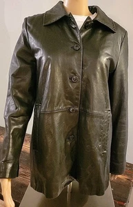 Juliet Michelle by Adler Black Leather Jacket Womens S Blood Red Zip Out Liner - Picture 1 of 14