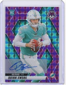 2025 Panini Mosaic #308 Quinn Ewers Dolphins Autograph Jersey # 14/49 - Bild 1 von 2