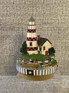 Yankee Candle Decorative Lighthouse Jar Cover – Nautical Lighthouse & Cottage De - Picture 1 of 9