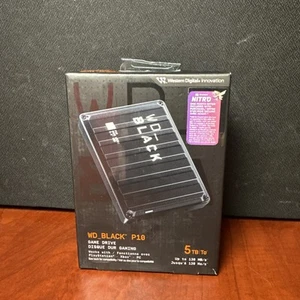 Western Digital WD Black P10 5TB External Game Hard Drive Brand New (1305) New - Picture 1 of 4