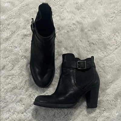 Timberland женщин черный лодыжки коренастый каблук ботинки размер 6,5 - Изображение 1 из 4