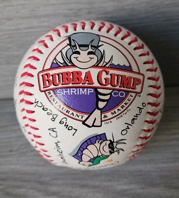 Bubba Gump Shrimp Co Baseball Leather 2008 Orlando Restaurant Unused Standard  - Image 1 of 4