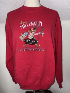 Vintage Mary Engelbreit Get Over It Get On With It Sweatshirt Med Embroidered - Picture 1 of 5