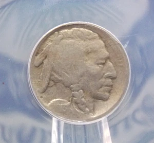 1913 "S" Indian Head BUFFALO Nickel *TYPE 2* 5c ANACS F12 #924 Fine *KEY* ECC&C - Picture 1 of 6
