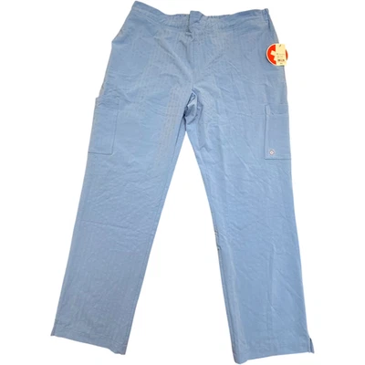 White Cross Women's Size XXL Plus Solid Light Blue Workwear Pull-On Pants - NEW - Image 1 of 4