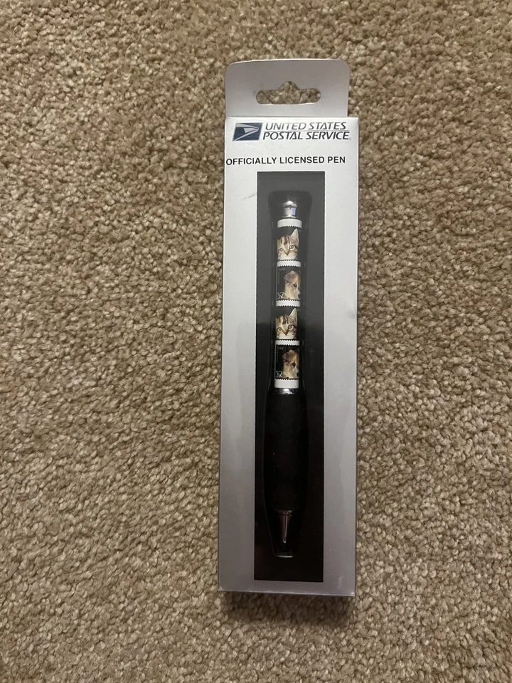 Bolígrafo con licencia oficial del Servicio Postal de los Estados Unidos USPS de colección NUEVO gatos perros Foto 1 de 1